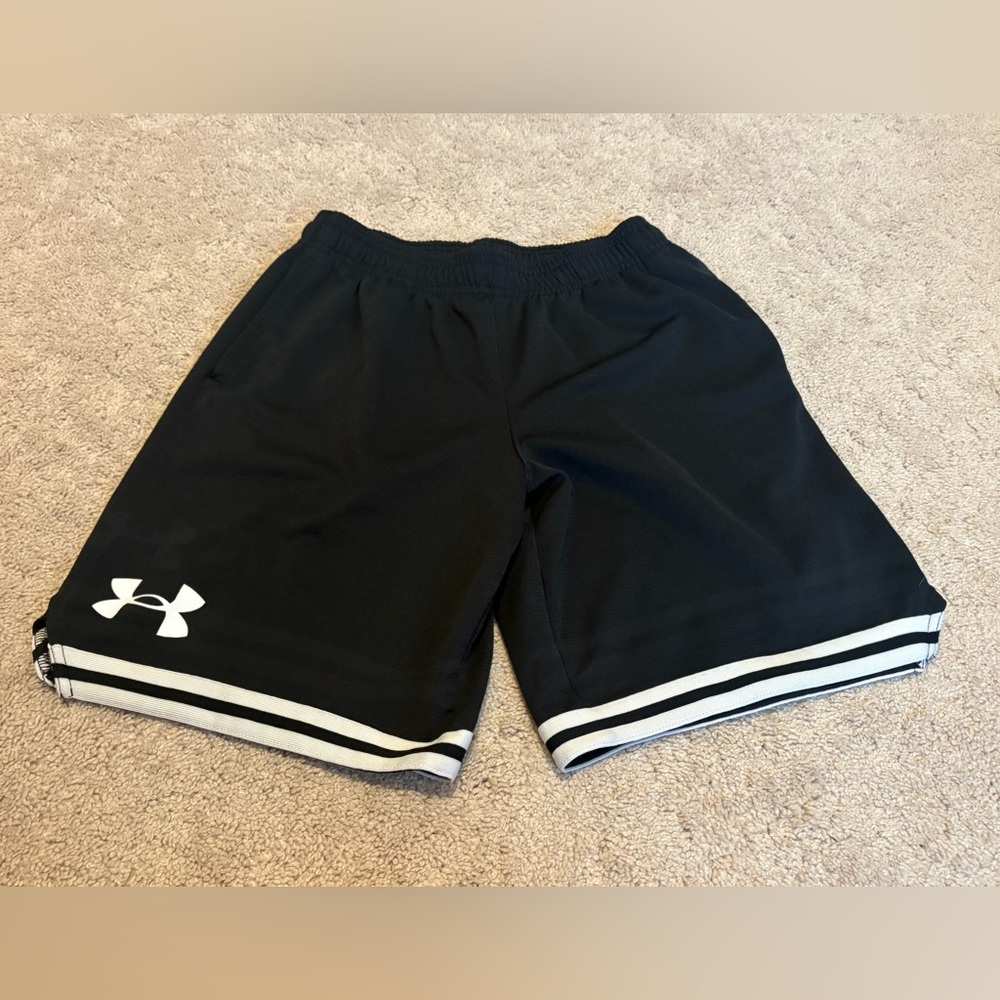 Under Armour Black Athletic Shorts YL